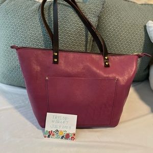 Portland Leather Goods Mulberry Large Zip Tote